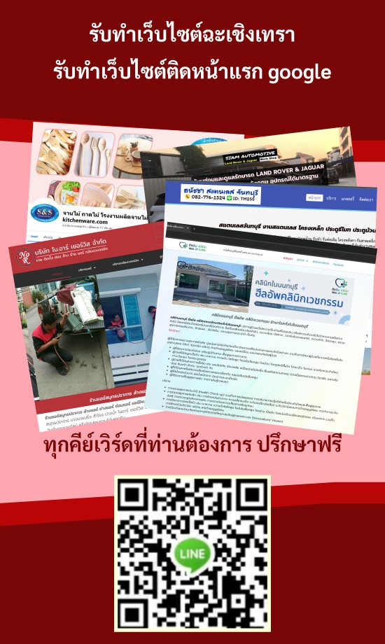 รับทำเว็บไซต์ฉะเชิงเทรา ทำเว็บไซต์ติดหน้าแรก google อันดับ 1 - 3